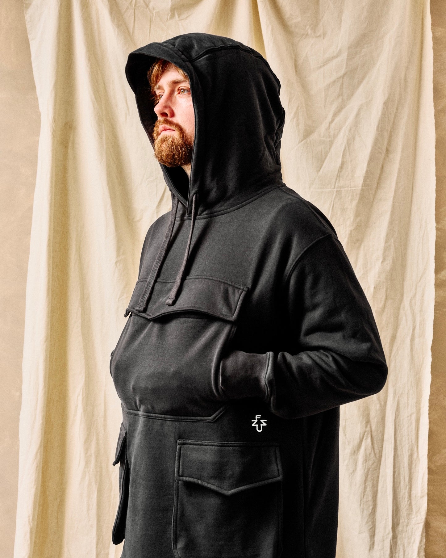 Ambridge Smock Hoodie - Charcoal